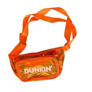 DUNKIN’ Clear Orange Fanny Pack / Belt Bag